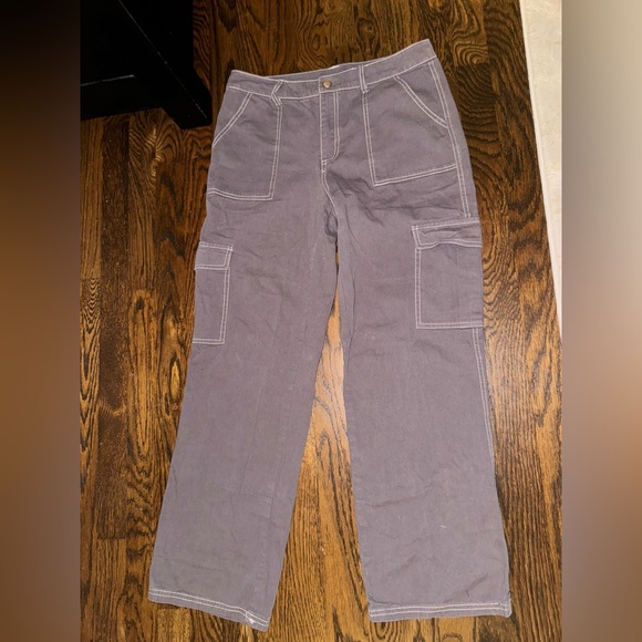 Full Tilt Charcoal Cargo Pants - Picture 1 of 3